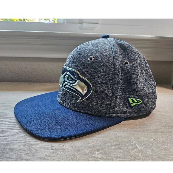 Seattle Seahawks NFL New Era 9Fifty Original Fit Snapback Hat Cap OSFM - Picture 4 of 6